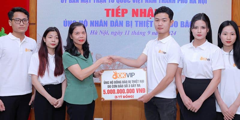 Các hoạt động đóng góp khác của OKVIP ủng hộ cho người dân ở địa phương&nbsp;